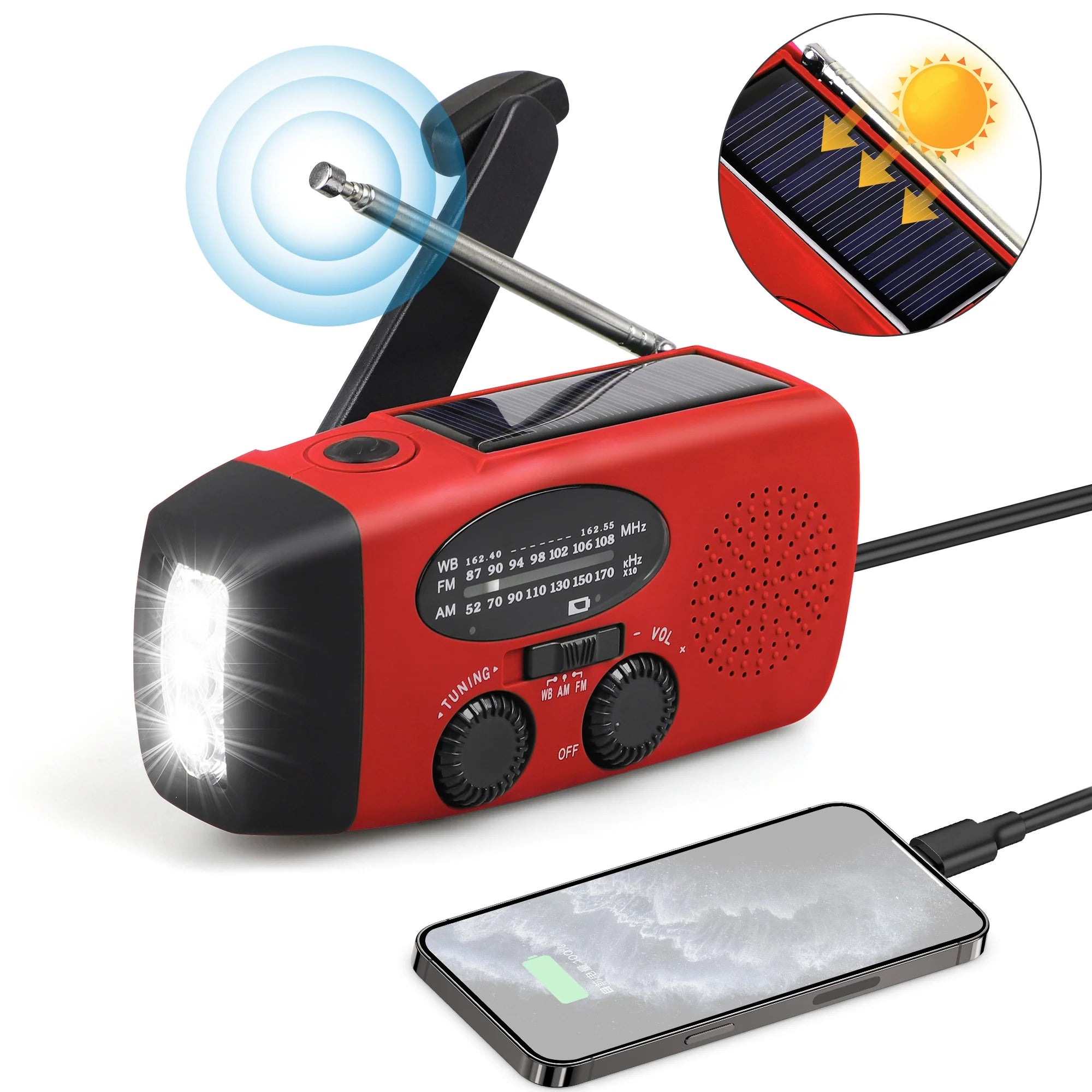 Kit SOS 72h: Rádio Multifuncional  de Emergência + Garrafões Dobráveis (5L)